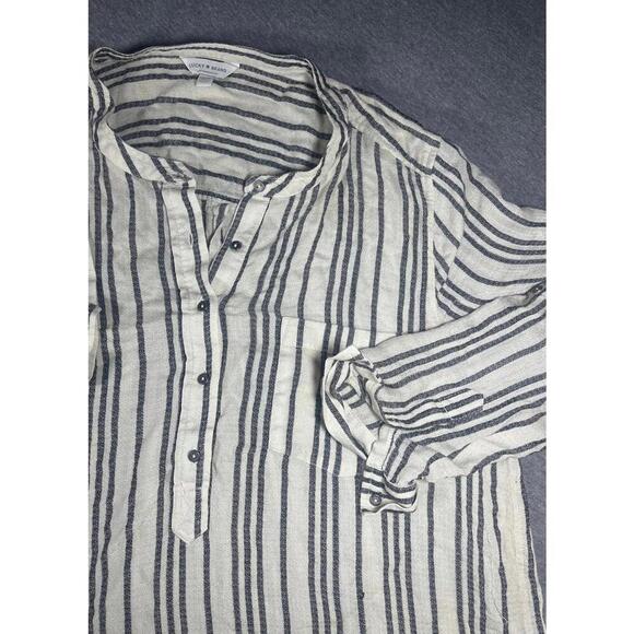 Lucky Brand Tops - Lucky Brand Women's Striped Button-Up Blouse, Size Large Lucky Brand Womans